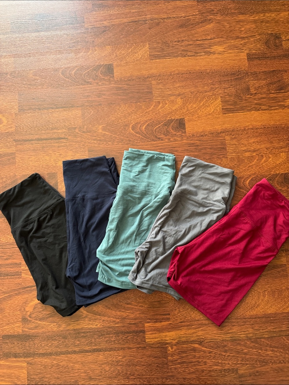 Women’s biker shorts / athletic shorts.